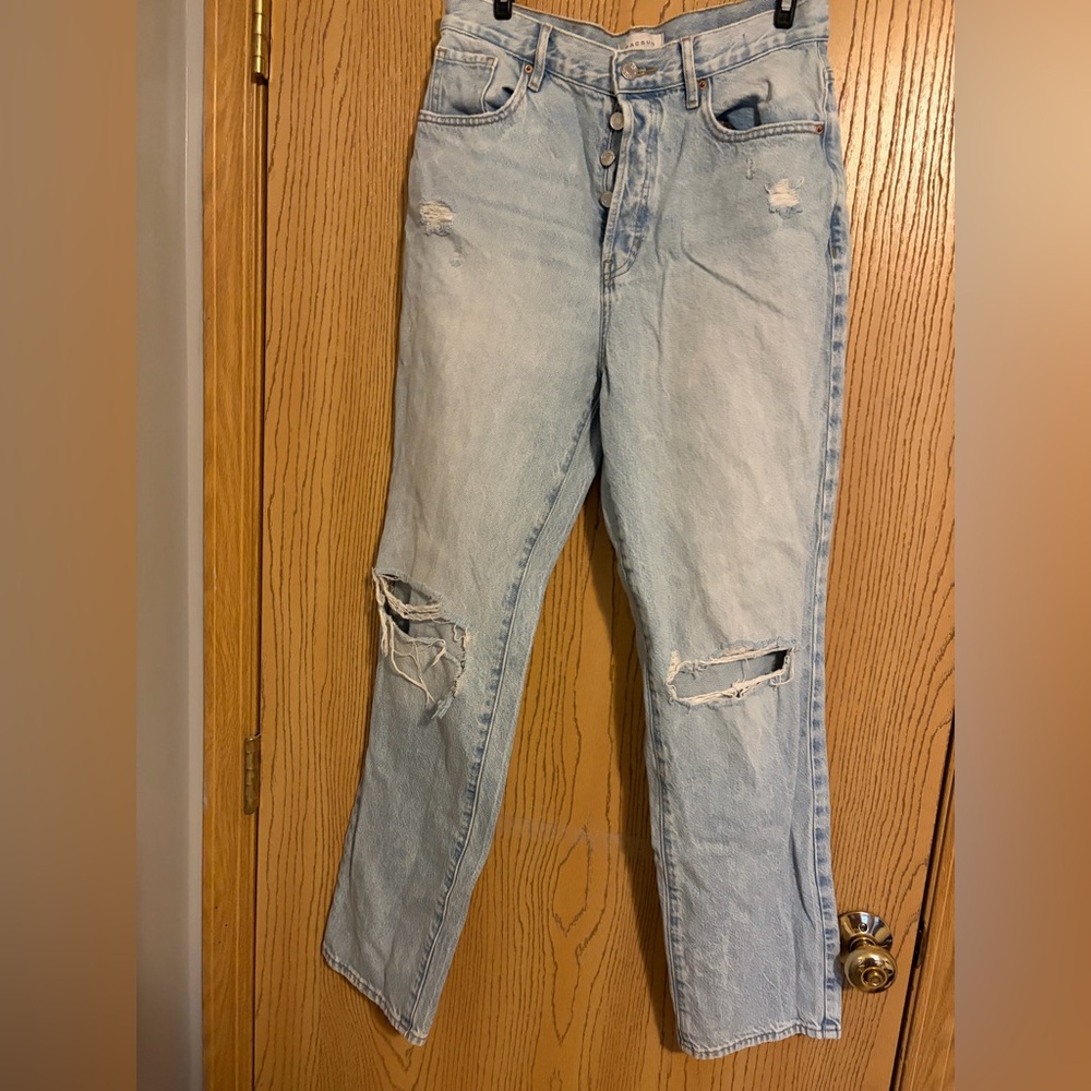 PacSun Light Blue Distressed Boyfriend Jeans